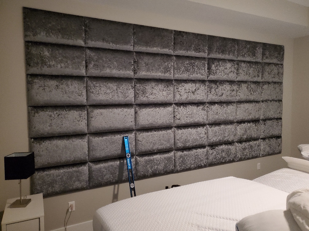 Grey Upholstery Wall Panels
