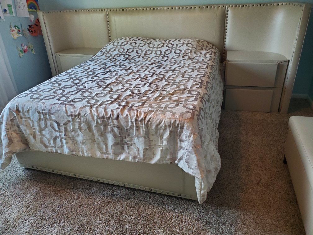 Headboard with bed rails