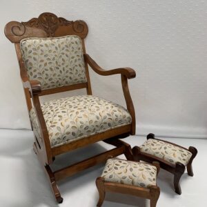 Rocking Chair with Foot Stools