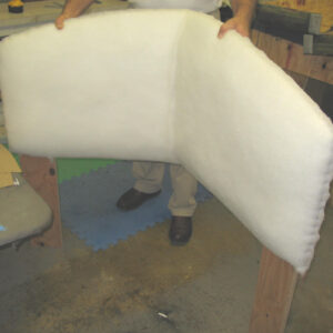 foam headboard folded
