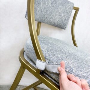 Velcro chair cushion