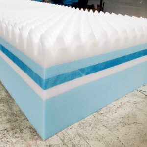 Foam Mattress with eggcrate and memory 