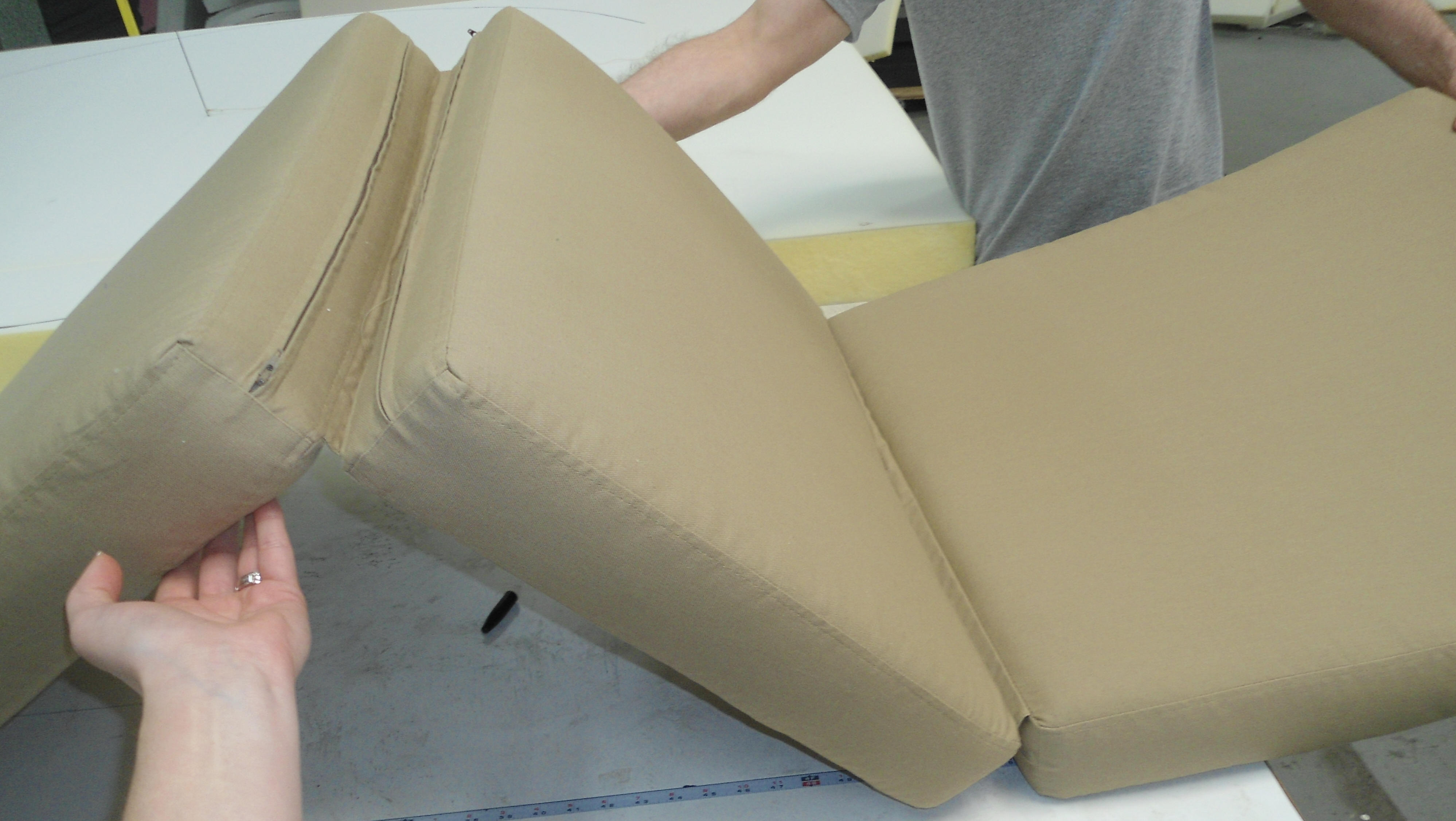 sewing a cover for a memory foam mattress