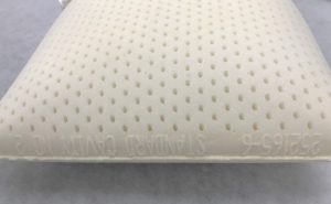 latex foam pillow close up